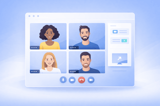 Integrierter Videokonferenzraum